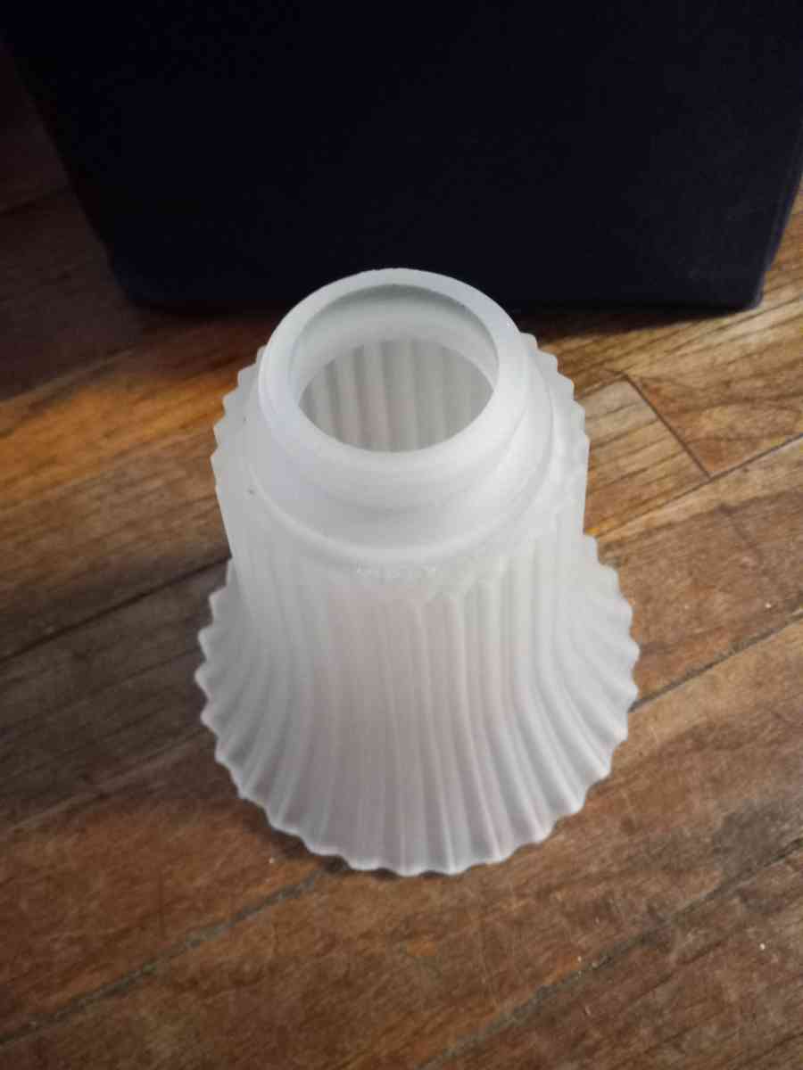 vintage frosted glass light cover