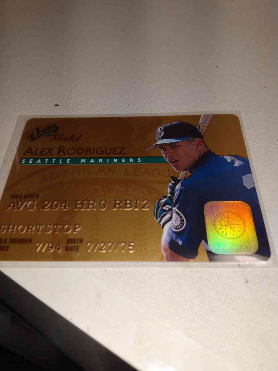 1994 credit card Alex Rodriguez card 18 and 50 this is great
