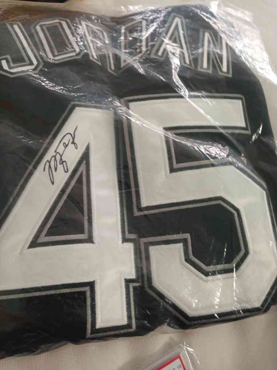 Michael Jordan autographed baseball jersey
