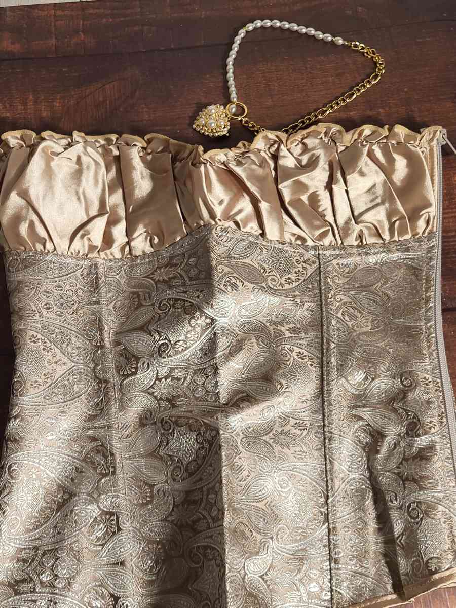 Gold medium corset new with tags