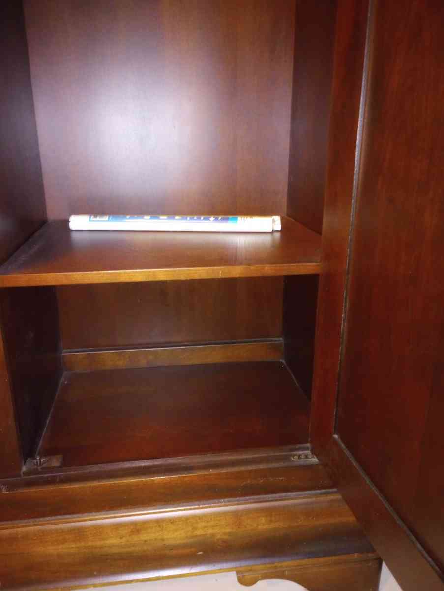 Large vintage BrownSienna solid wood early 1900s