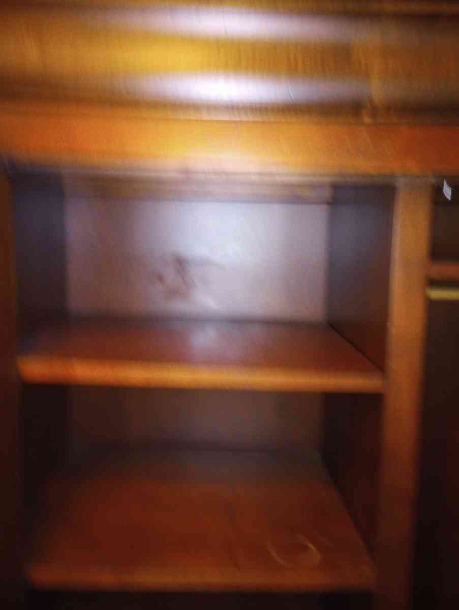 Large vintage BrownSienna solid wood early 1900s