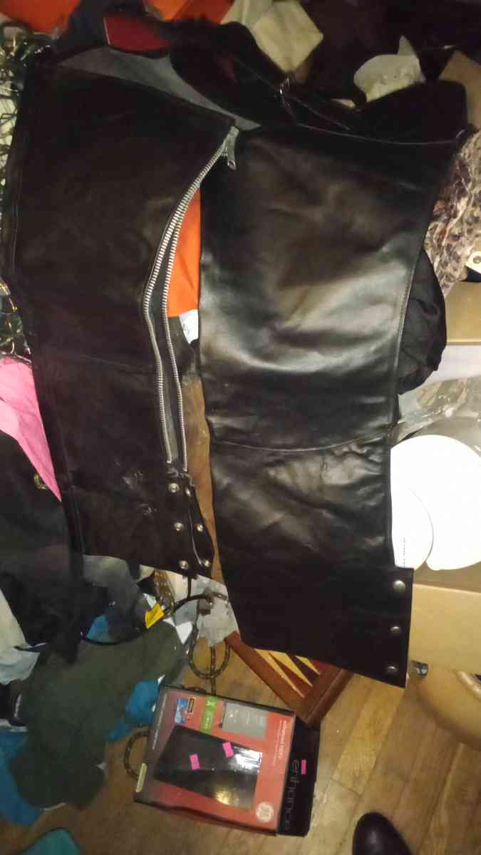 Biker chaps Sears leather shop