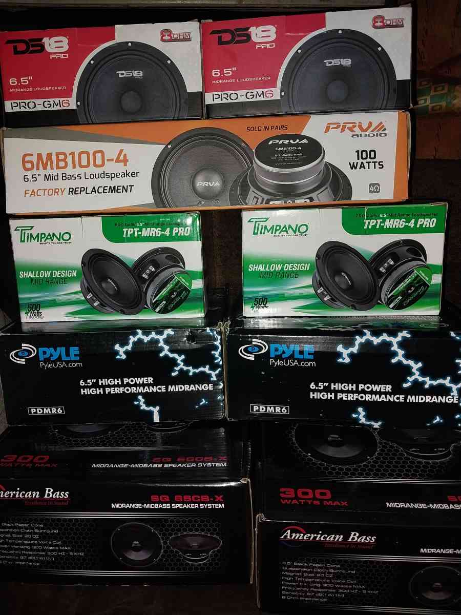 New Pairs of 6in Loudspeakers