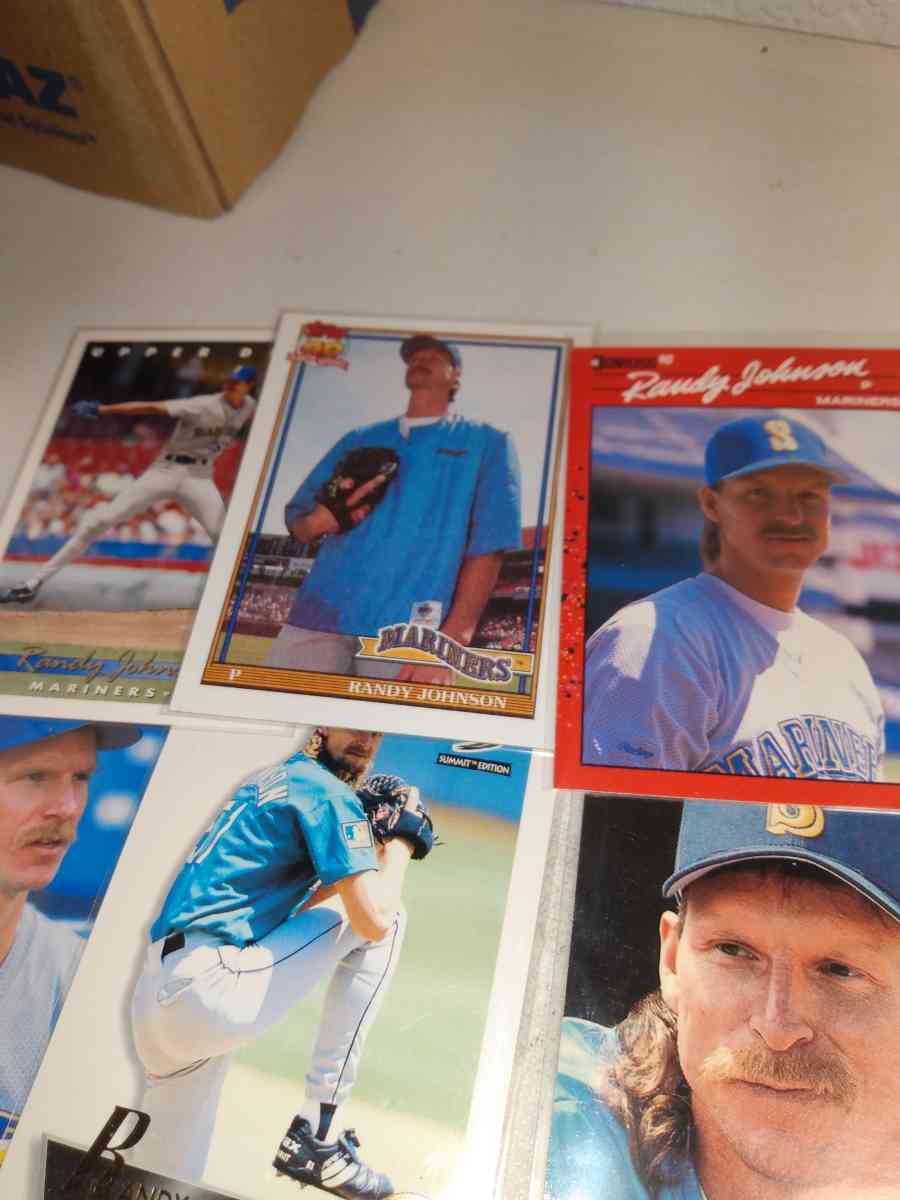 six cards Randy Johnson Hall of famer The Big unit