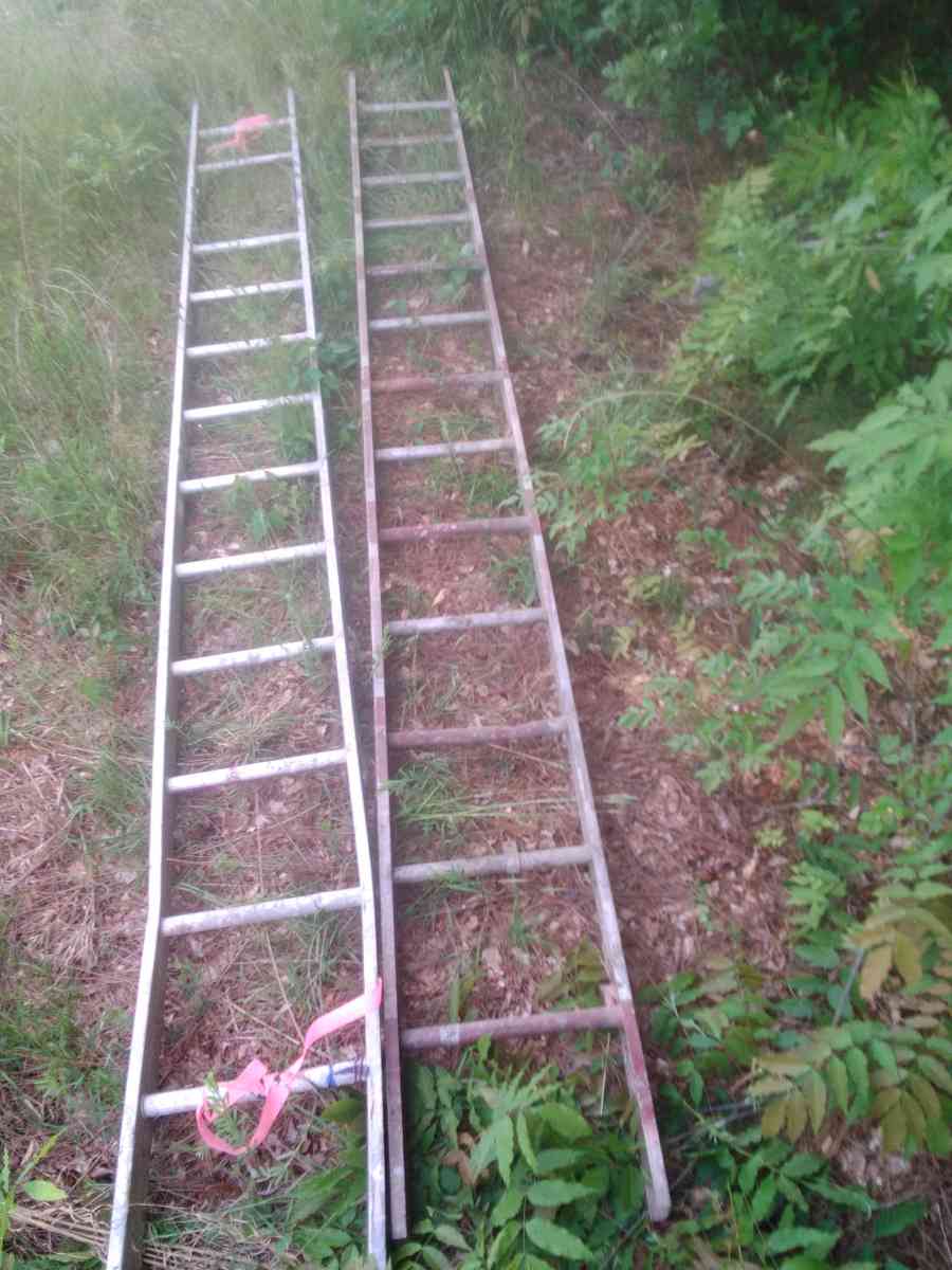 2 15 ft 1 11foot extension ladders