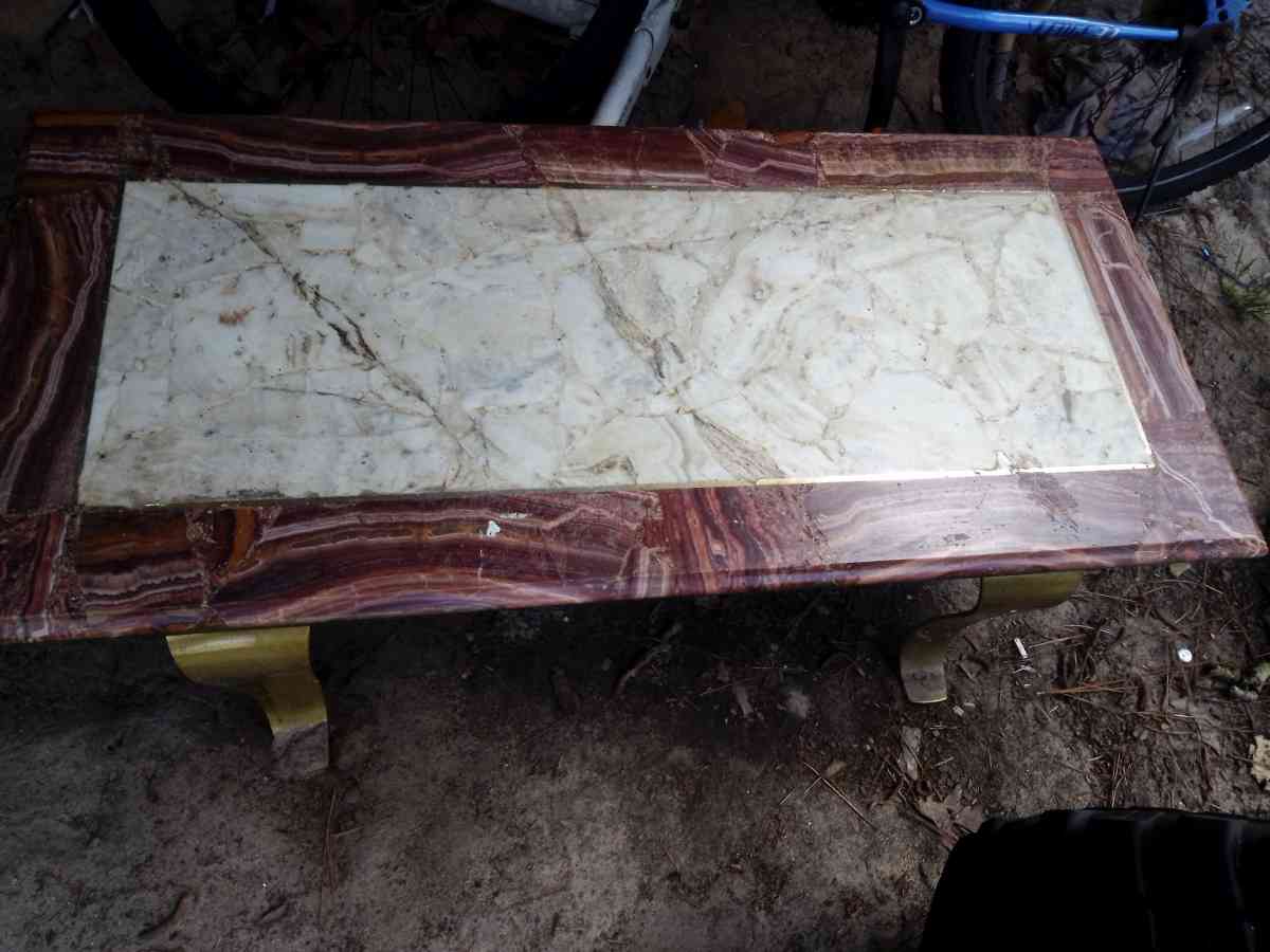 A Solid Marble Table