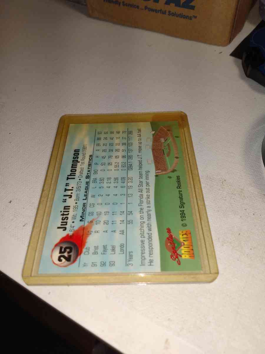 1994 signature rookie series top prospect Justin Thompson