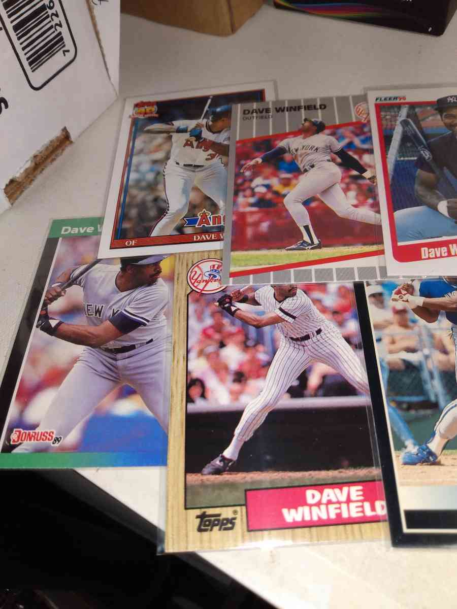 six card lot Dave Winfield Hall of famer