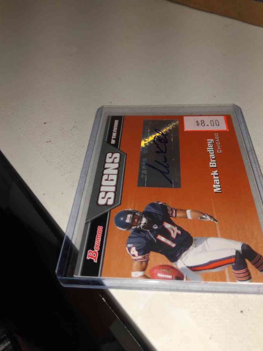 2005 Bowman signs of the future Mark Bradley autograph