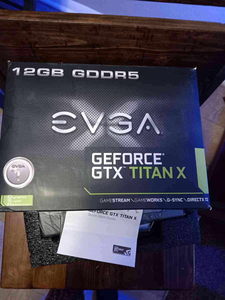 2 Brand New EVGA GeForce GTX TITAN X
