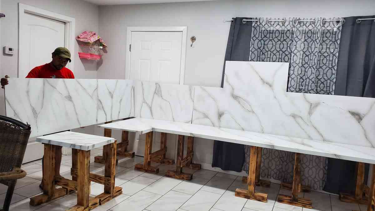 kitchen refinishing with epoxy resin