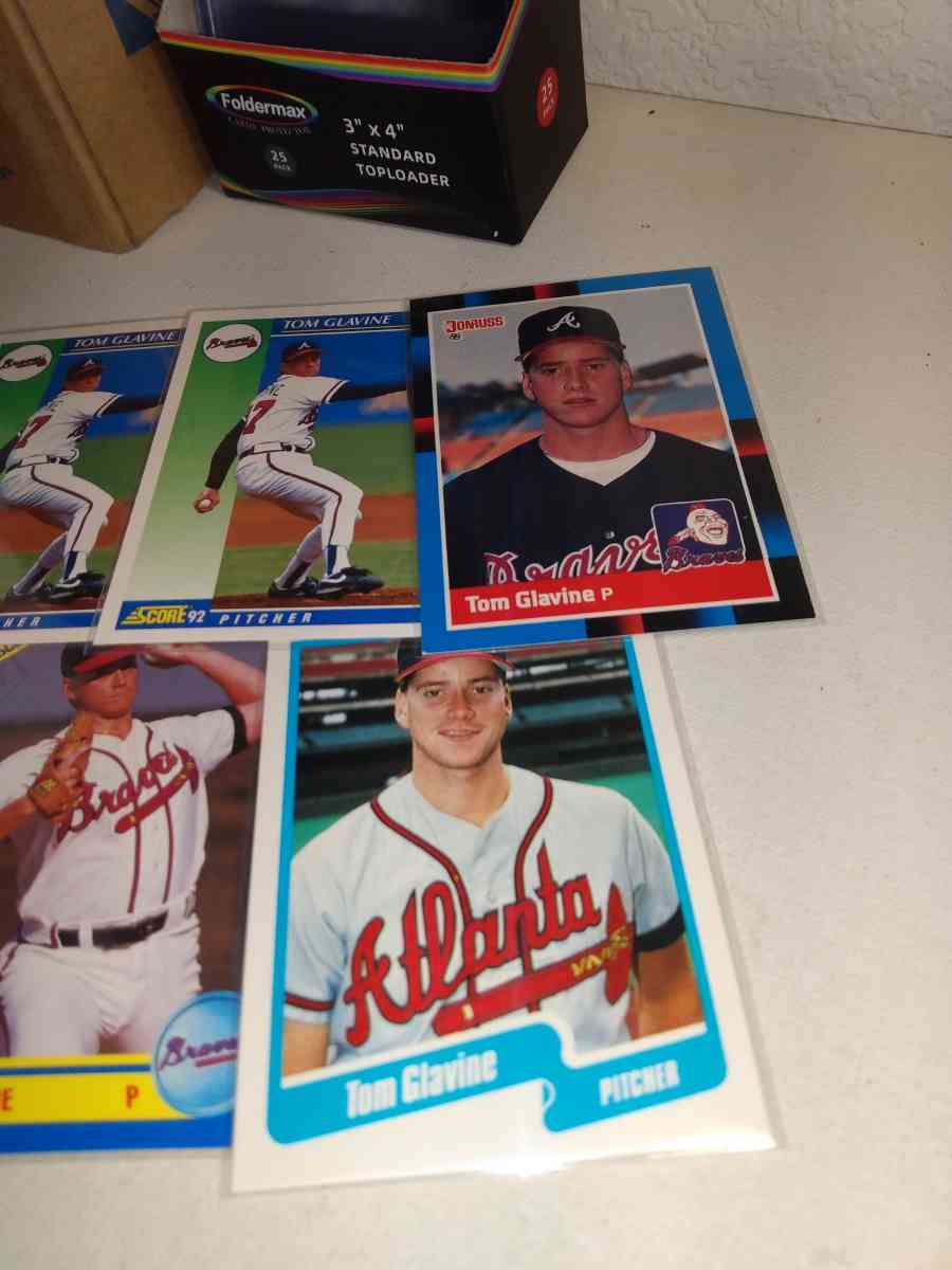 six card lot Tom glavin Hall of famer