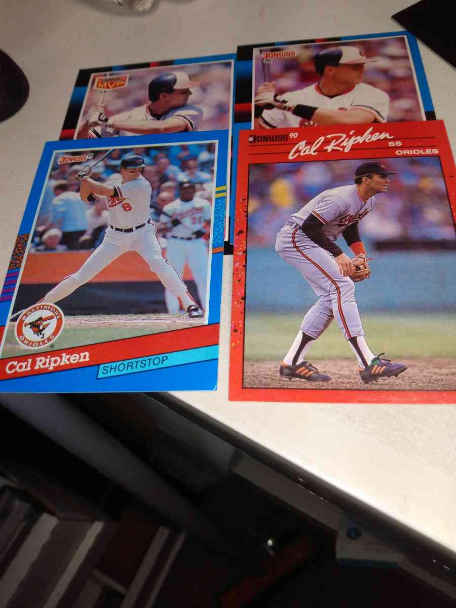 Donruss lot of four Cal ripken Jr era cards