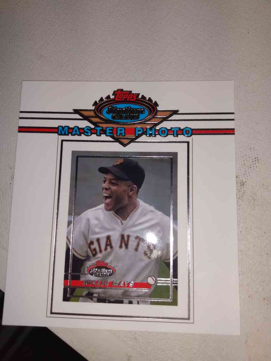 2021 stadium club Master photo Willie Mays