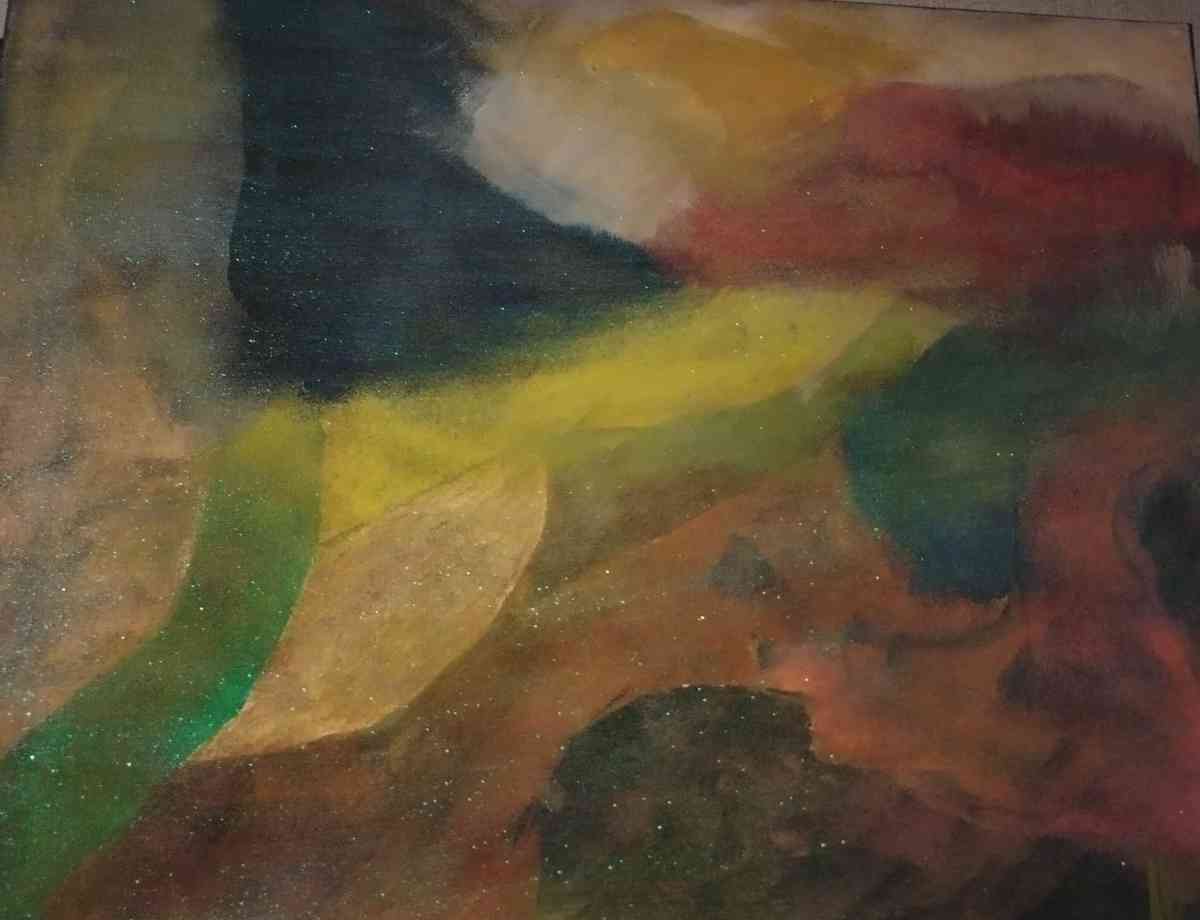 abstract painting on canvas 16inches by twenty