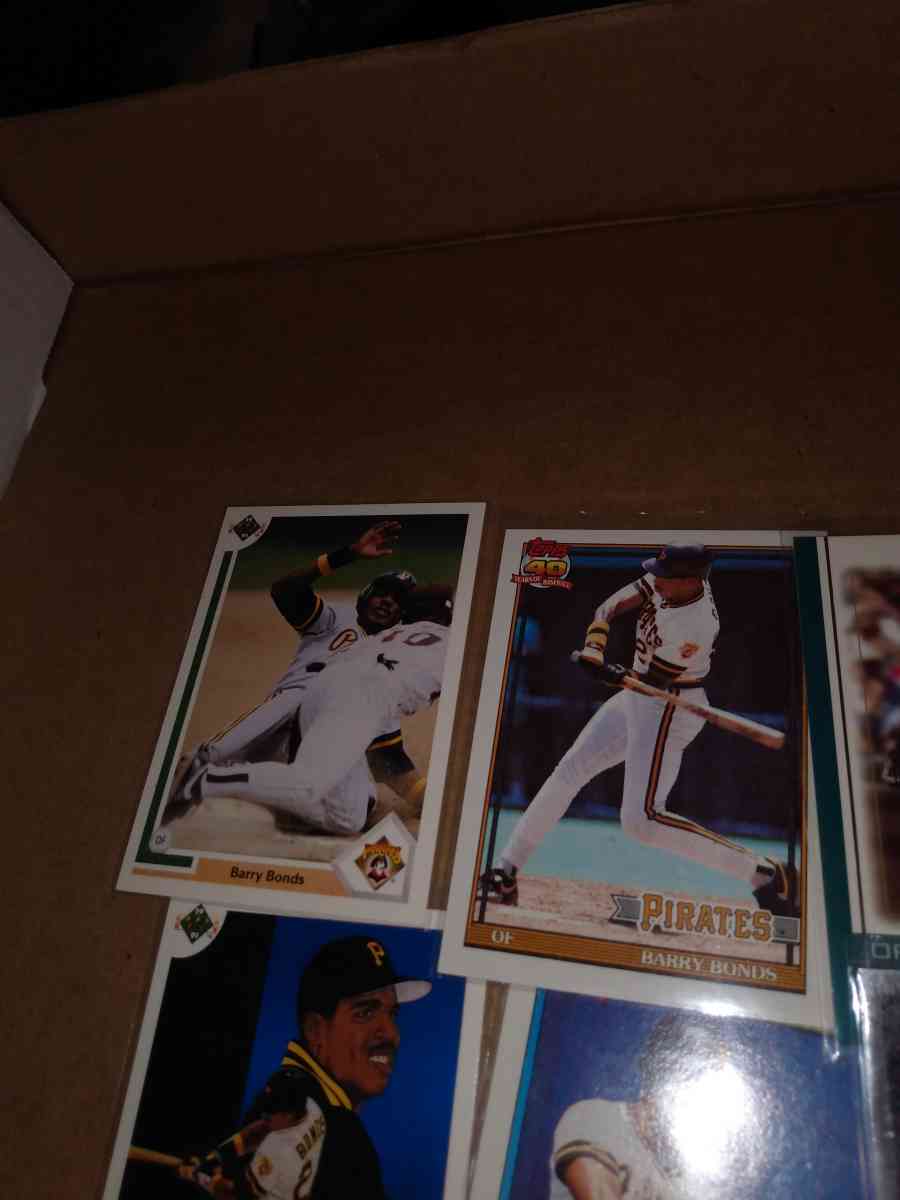 six card lot of Barry bonds
