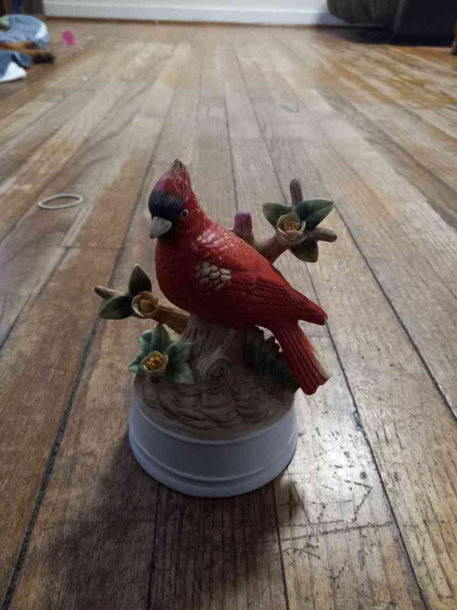 vintage porcelain music box