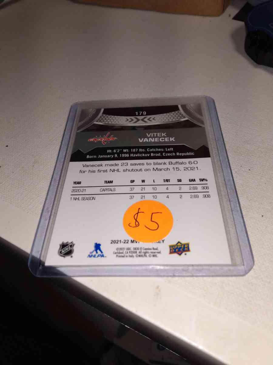 20212022 upper Deck MVP autograph