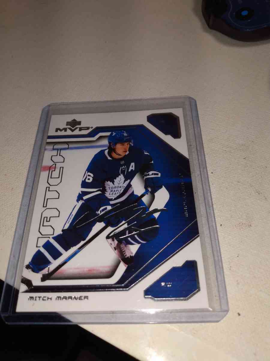 2022 upper Deck MVP hockey Mitch marner autograph