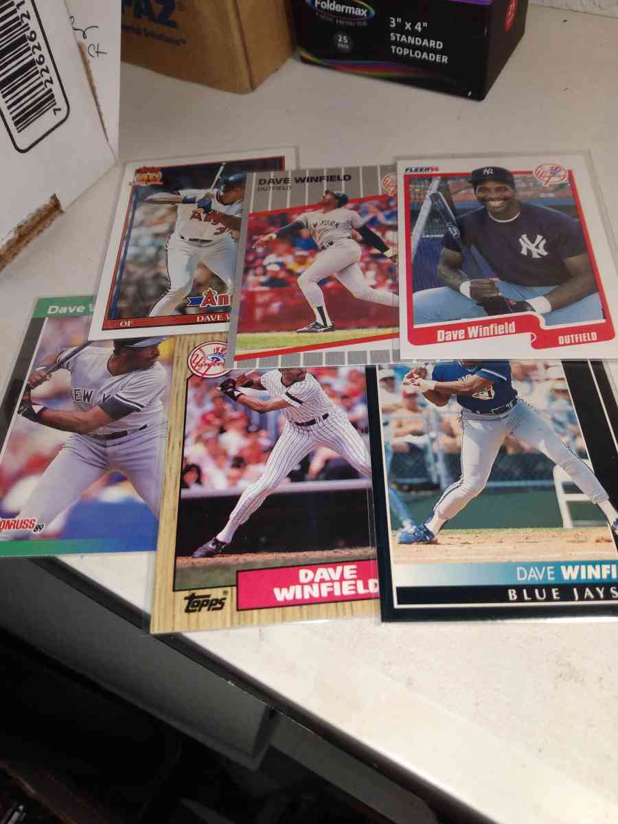 six card lot Dave Winfield Hall of famer
