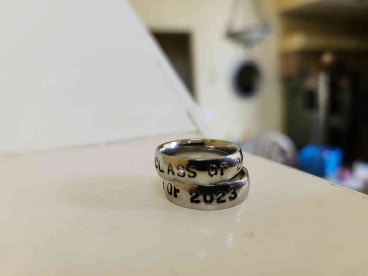 Graduation Stamped Rings