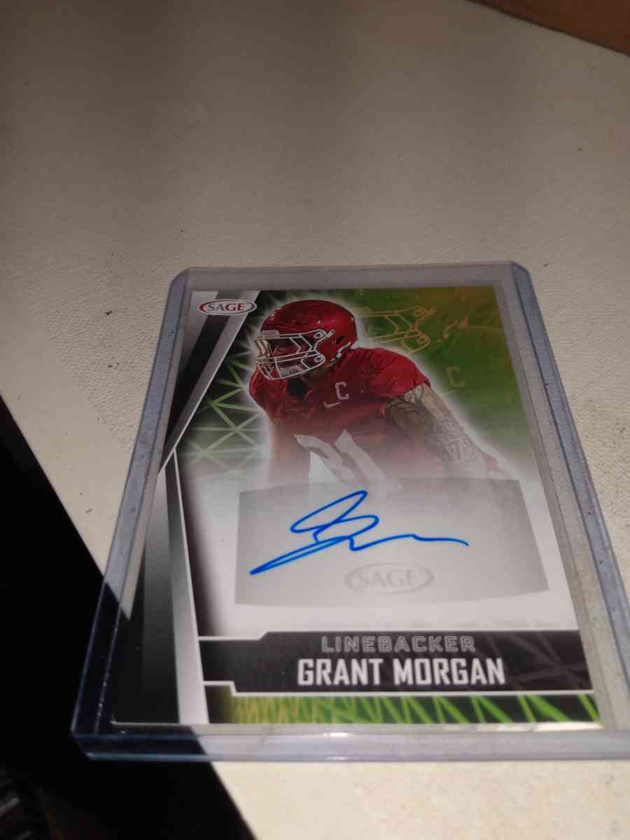 2022 sage Grant Morgan autograph