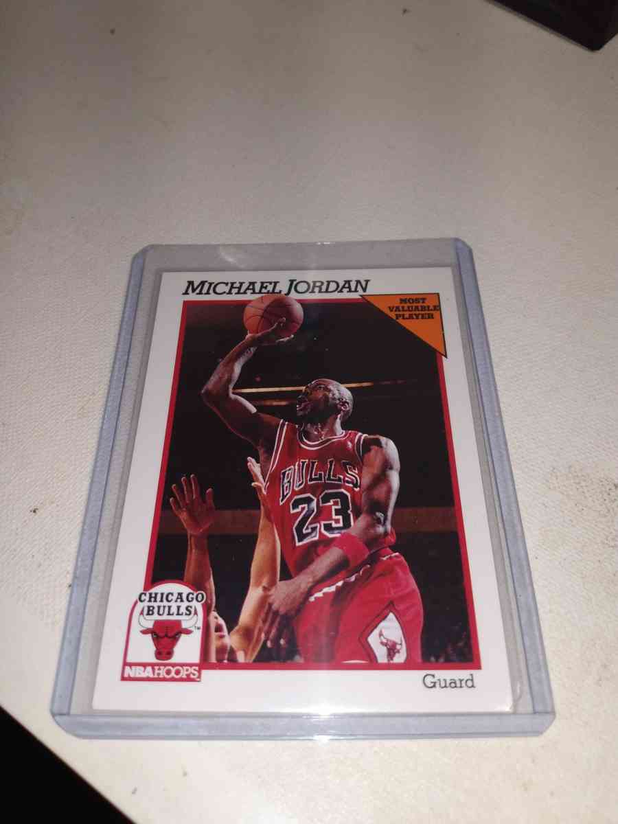 1991 NBA hoops Michael Jordan most valuable player card