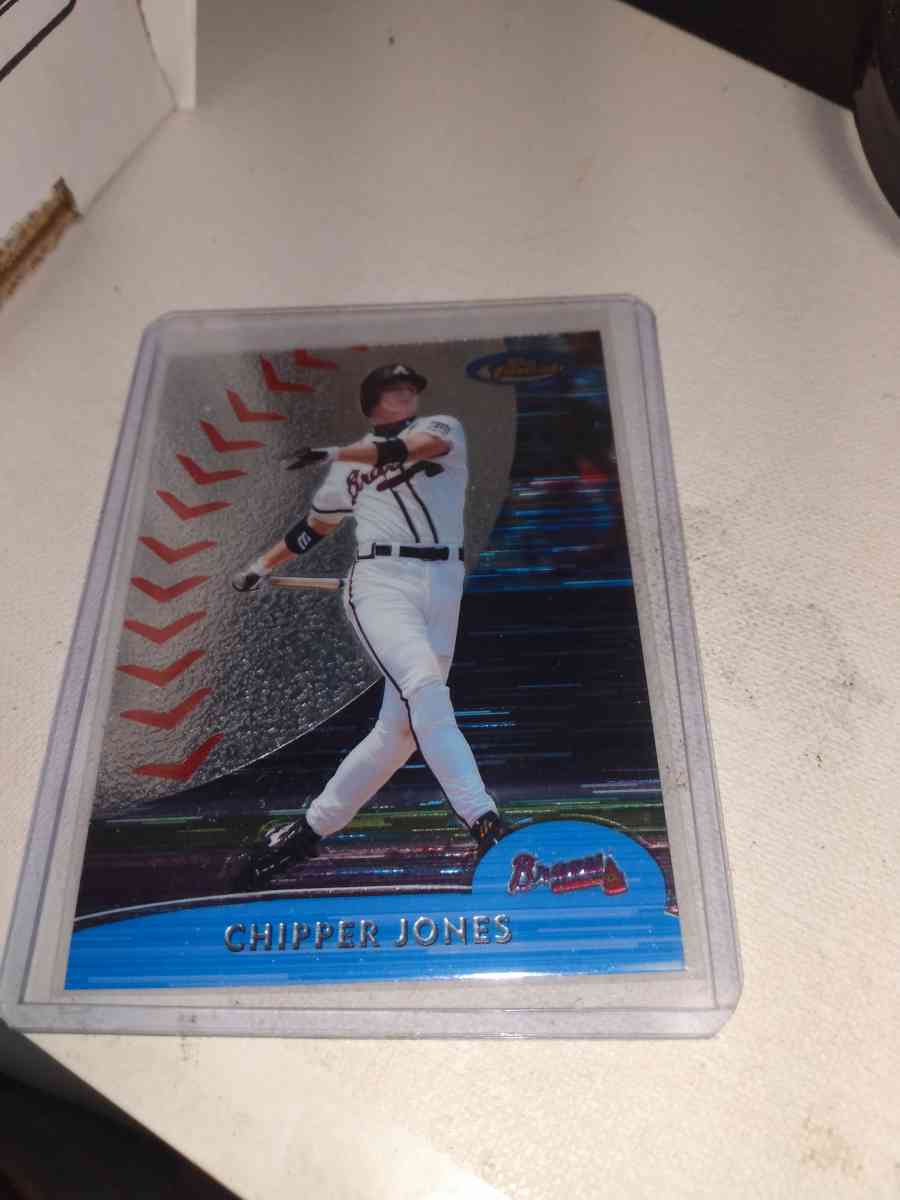 2000 Topps finest chipper Jones parallel refractor