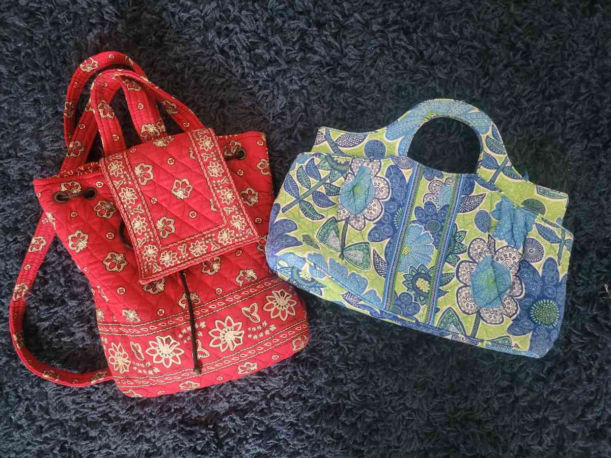 Vera Bradley book bag and Lunch Box