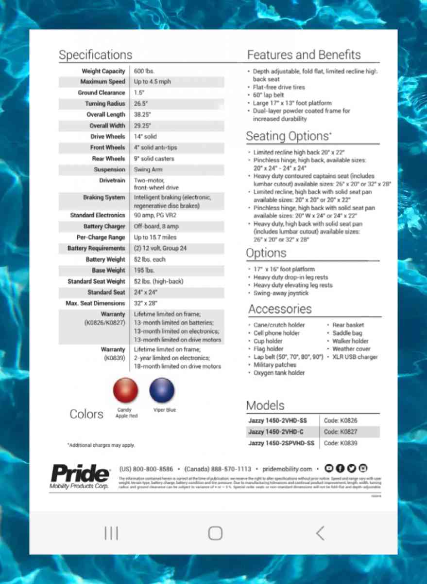 Jazzy Select elite power chair