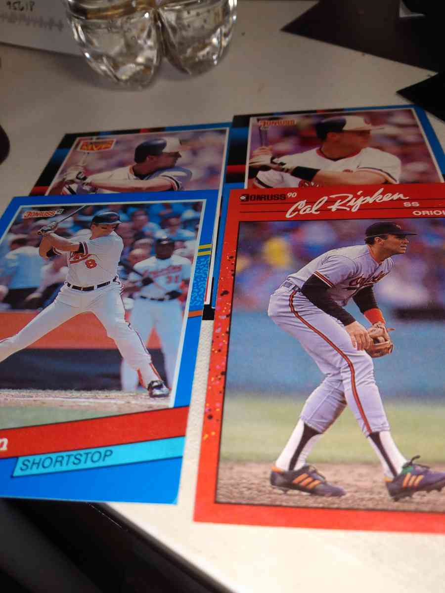 Donruss lot of four Cal ripken Jr era cards