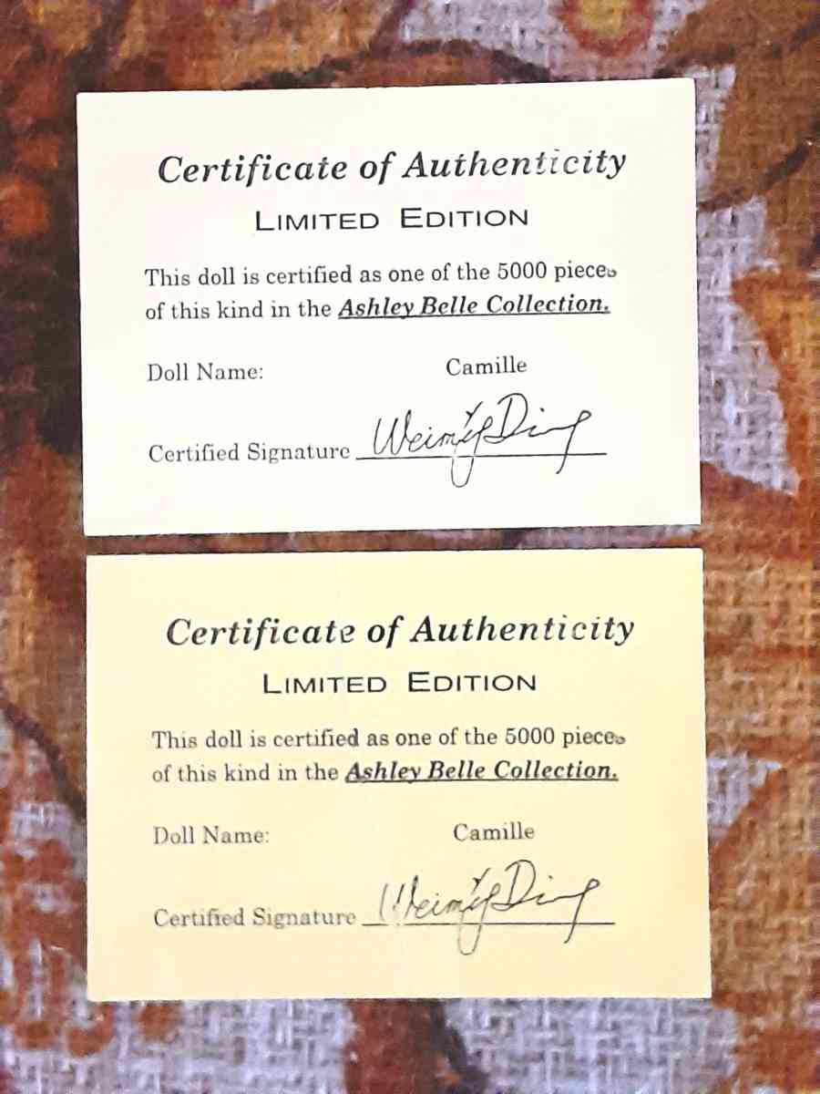 Ashley Belle Porcelain Keepsake Doll