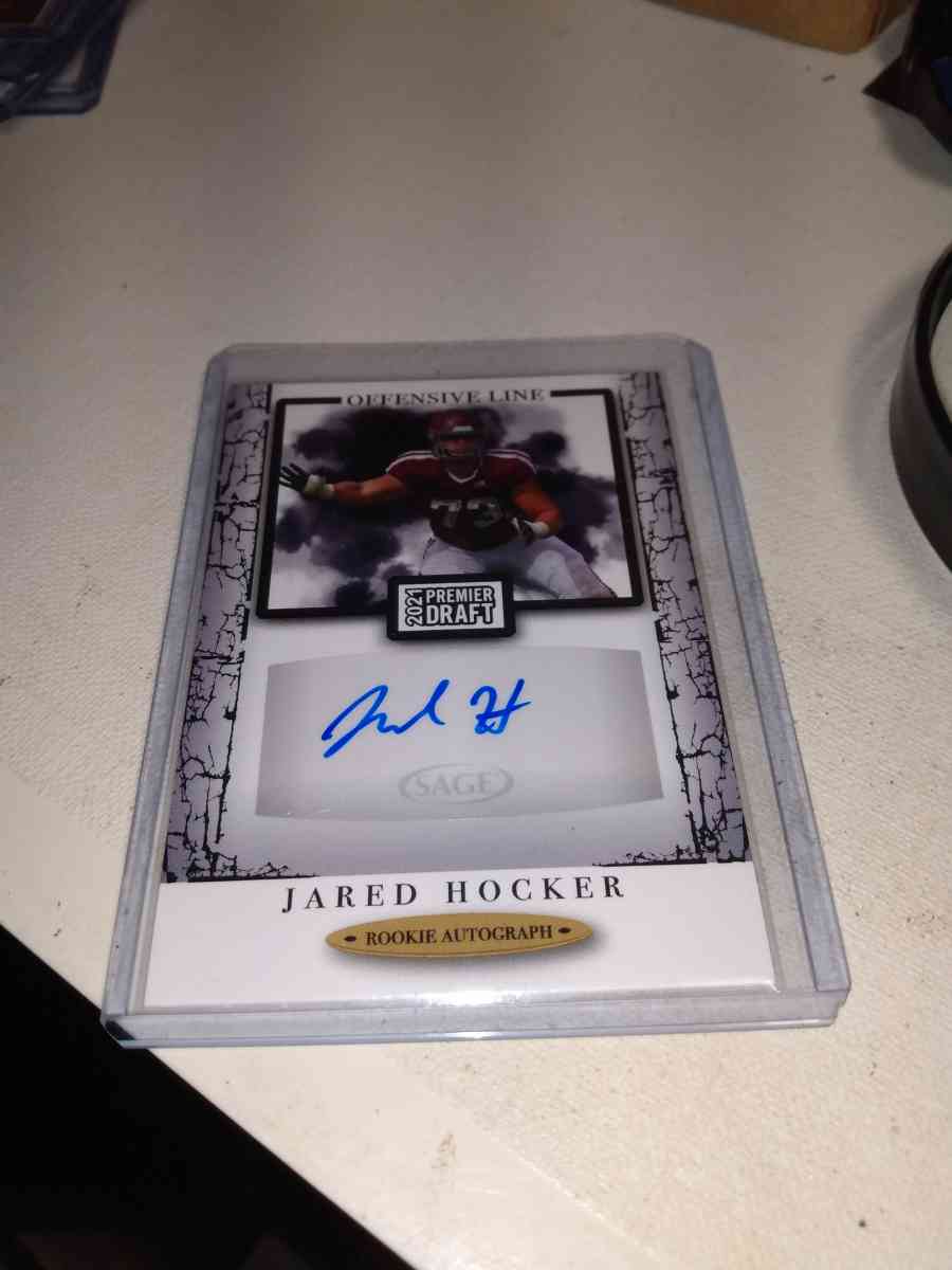 2021 autographed Jared Hocker premier draft