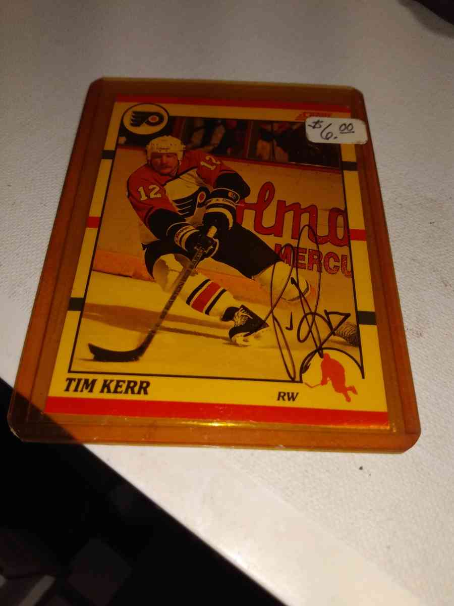 1990 score hockey Tim Kerr encore autograph