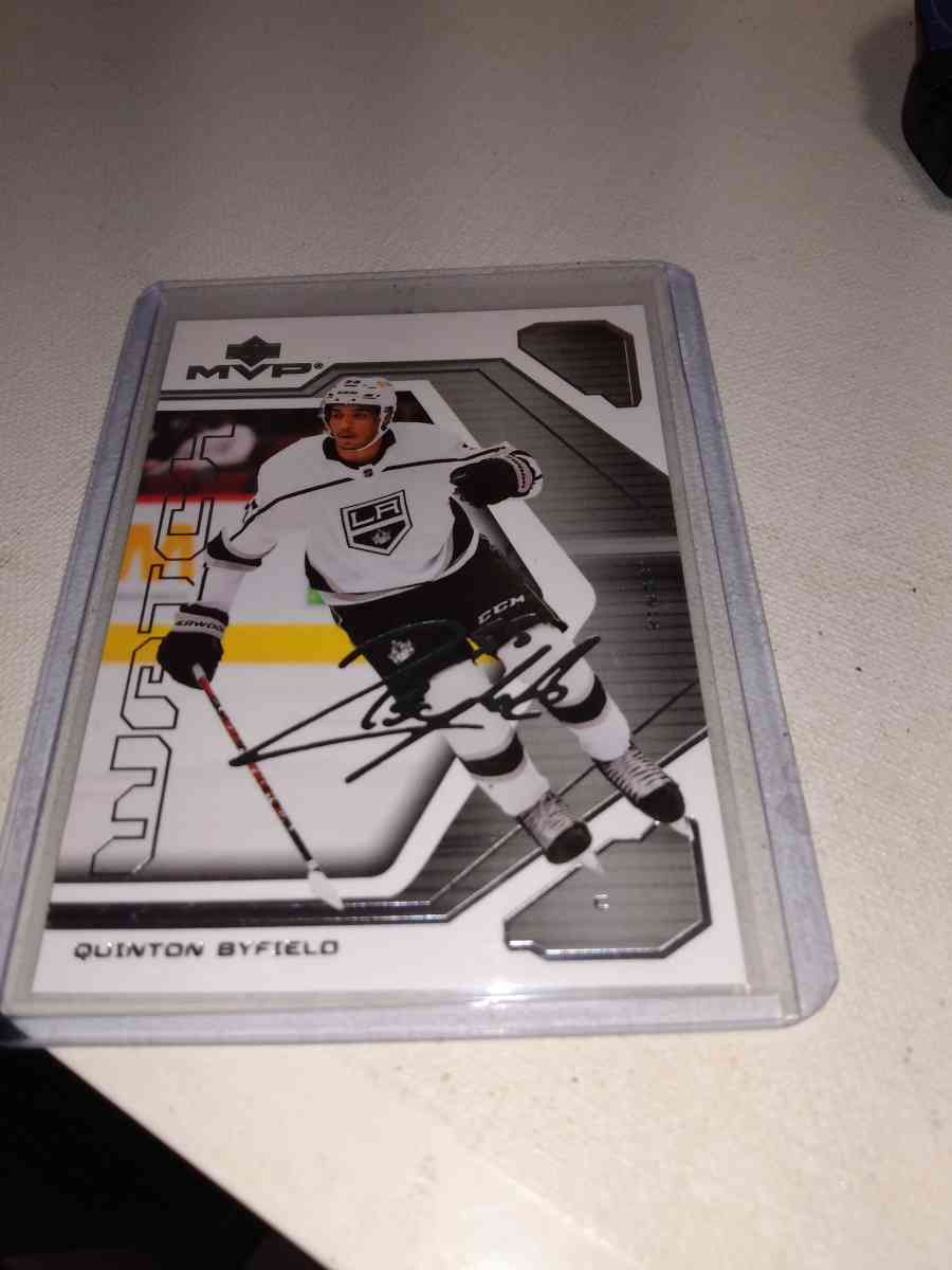 MVP upper Deck 2021 autograph Quinton byfield
