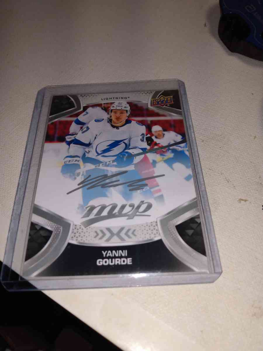 2022 MVP autograph upper Deck yanni gourds
