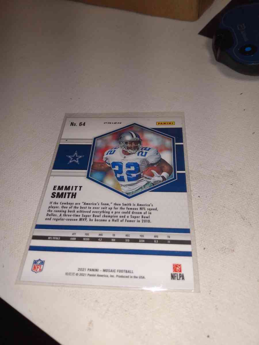 2021 penny Hall of famer emmitt Smith refractor green