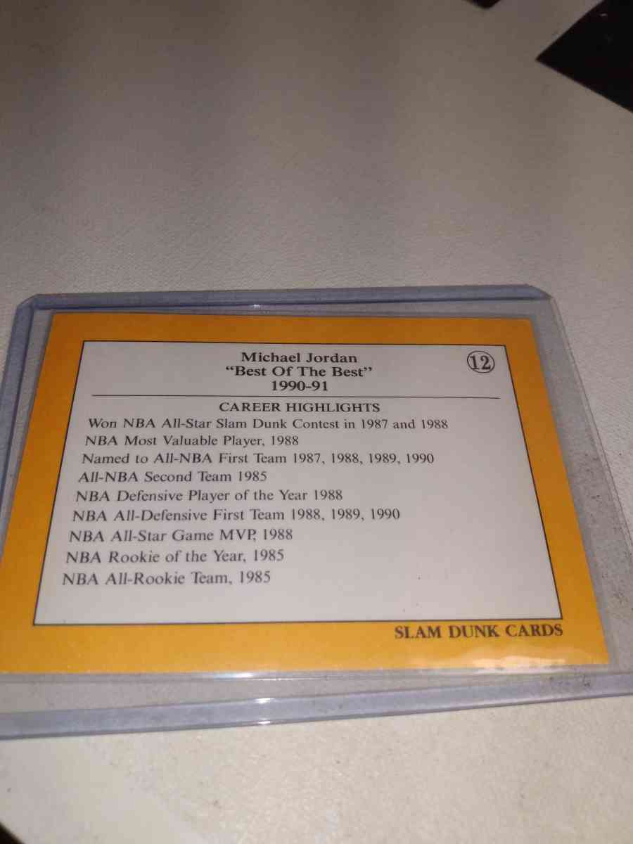 1991 1992 Michael Jordan slamming