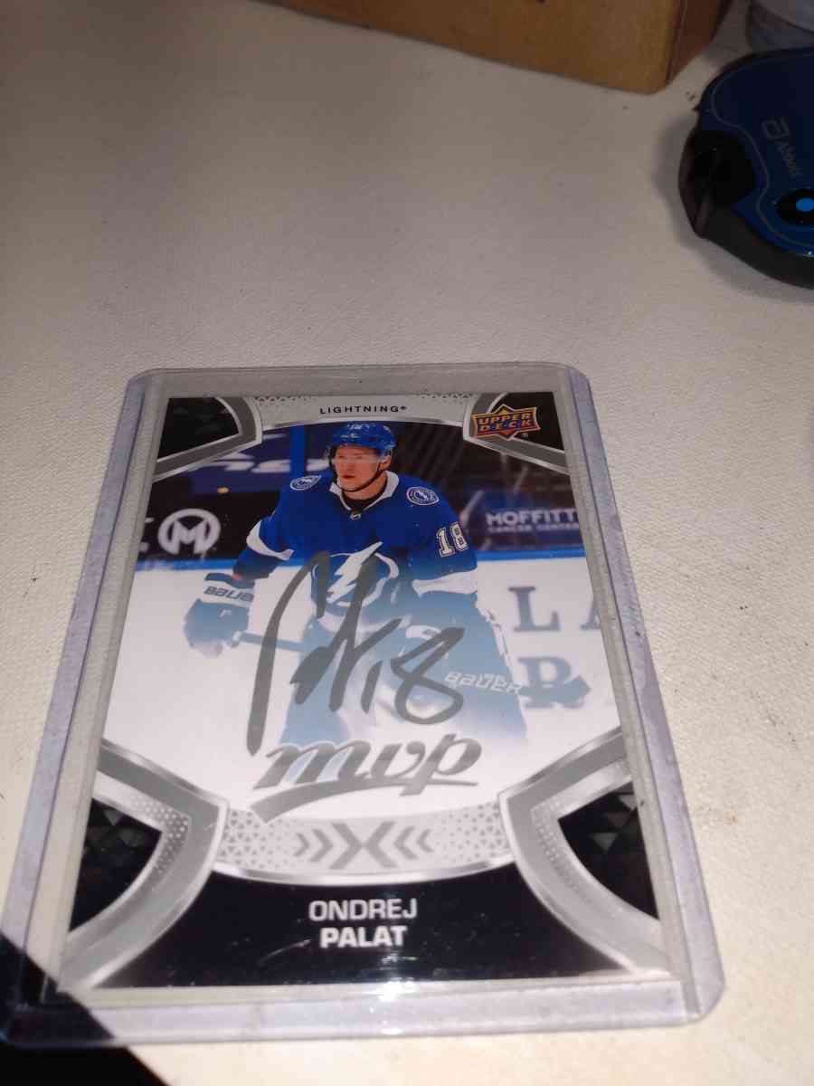 ondej palsy upper Deck MVP autograph card