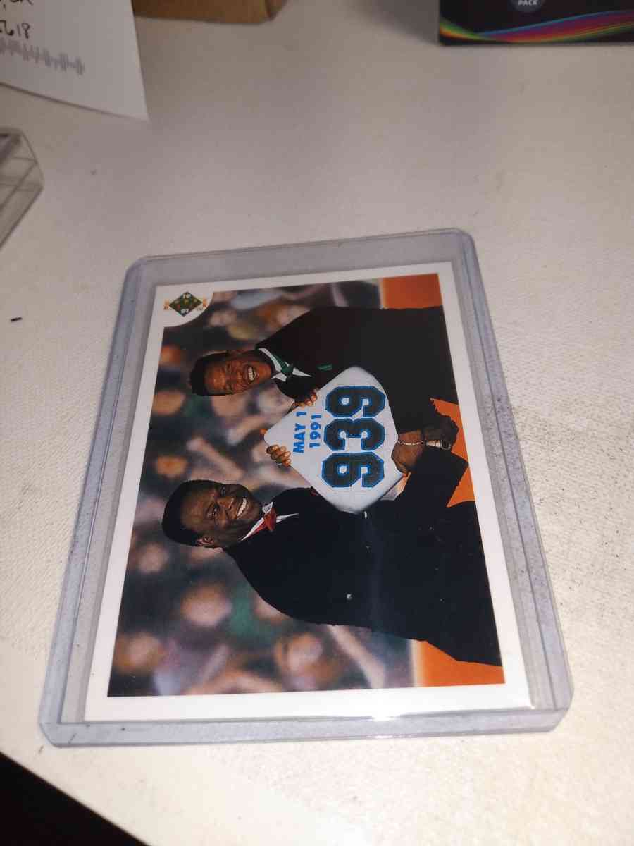 1991 upper Deck reheat Henderson and Luke Rock stolen base l