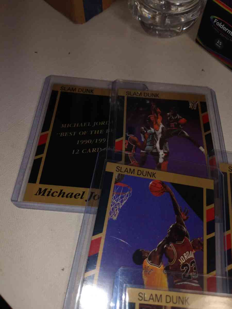 b91 through 1992 special card slam dunk cards Michael Jordan
