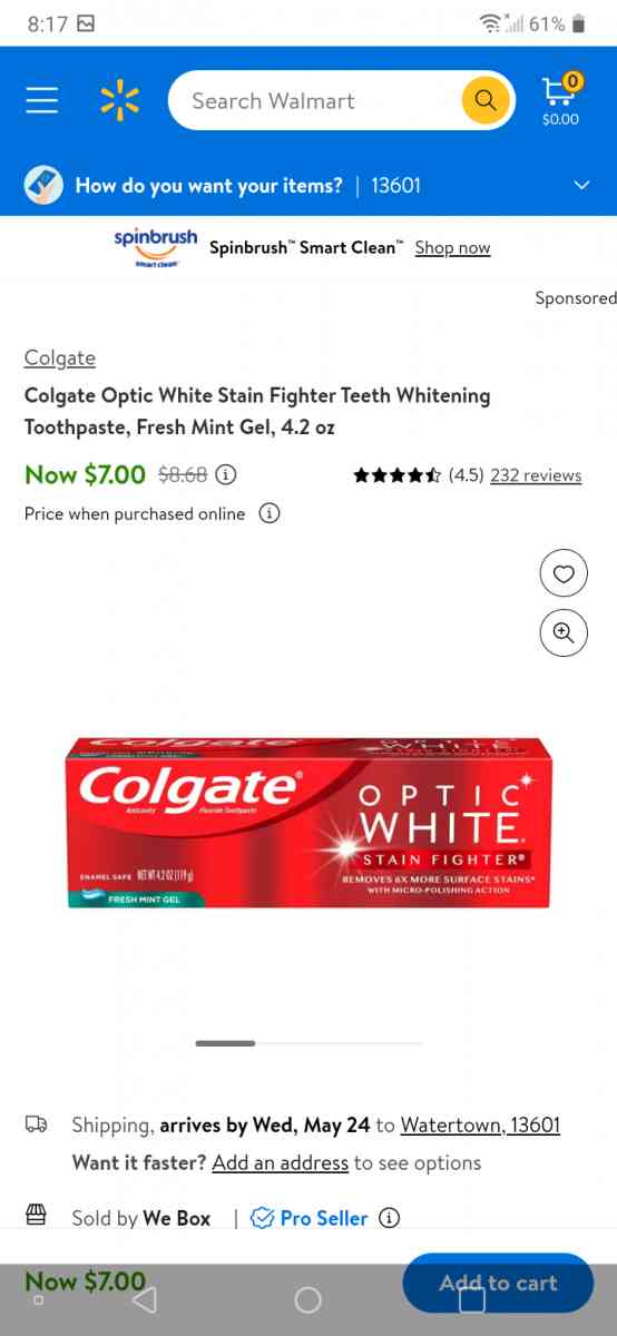 colegate and Crest toothpaste new unopened   pick up only