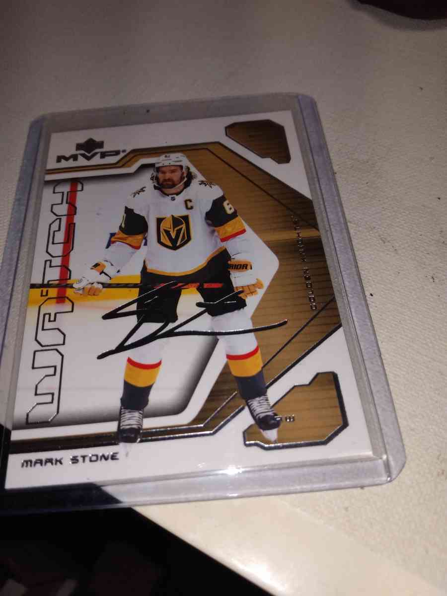 2021 2022 MVP upper Deck autograph Mark Stone