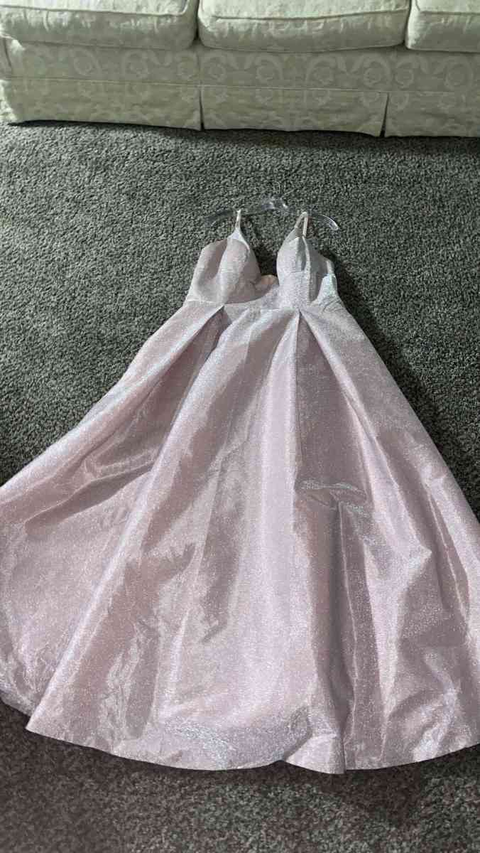 light pink prom dress