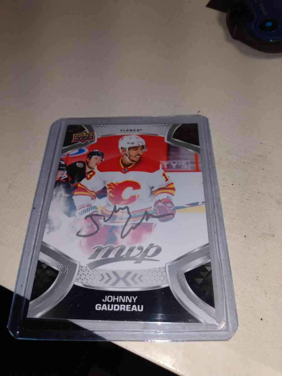 MVP upper Deck 2021 autograph Johnny Gaudreau