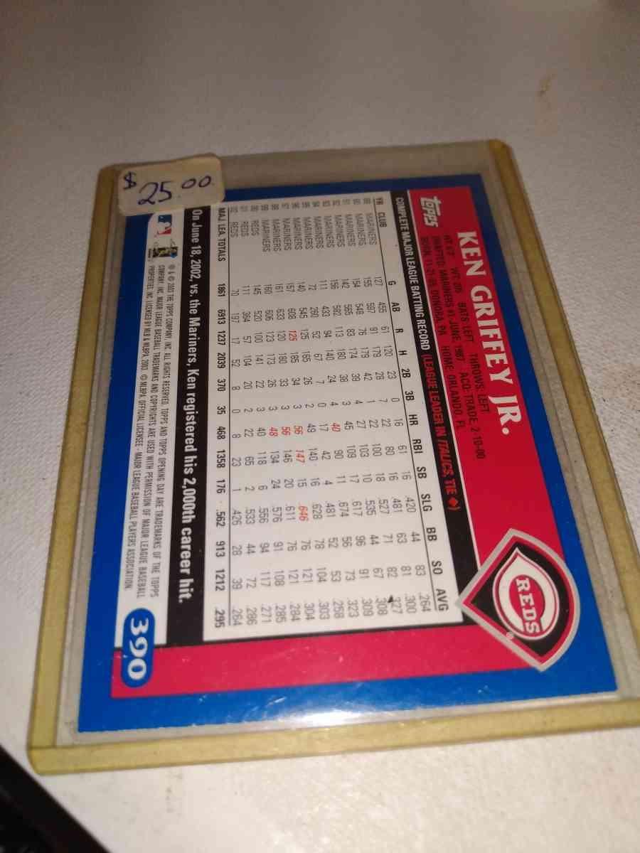 2003 Ken Griffey Jr Topps