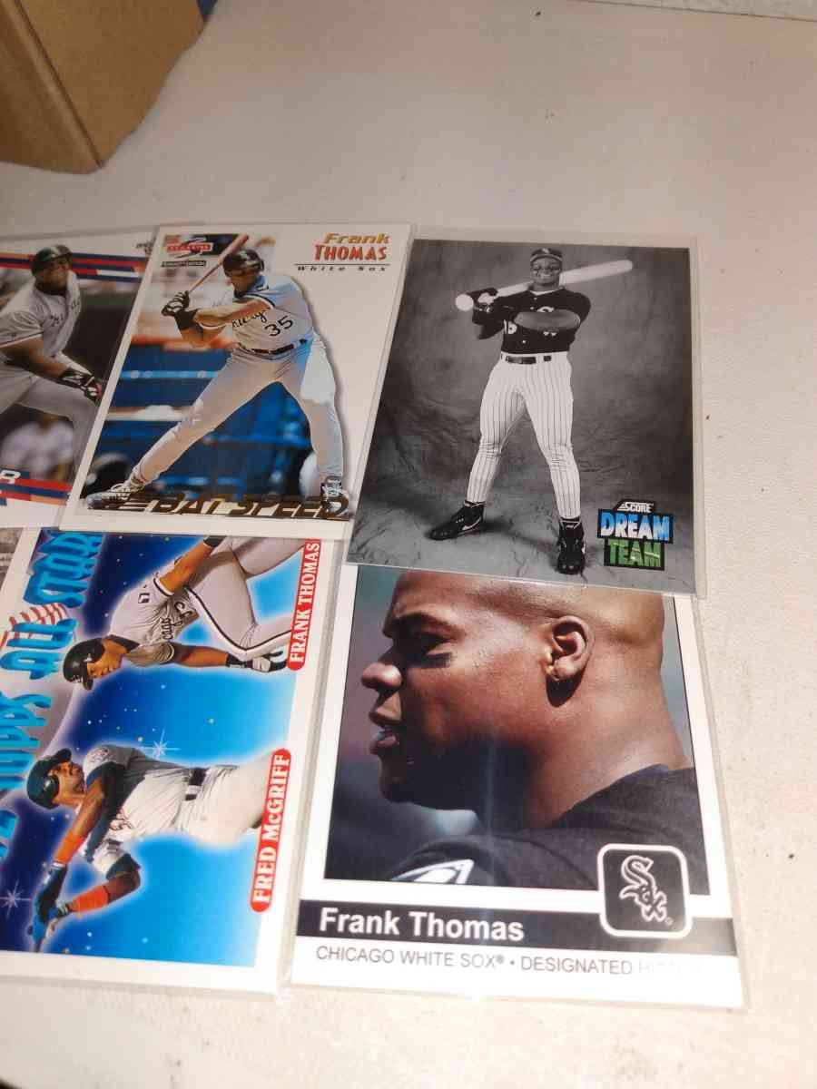 six cards Frank Thomas the Big hurt Hall of famer