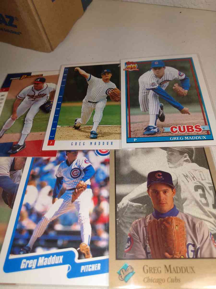 six card lot Greg maddux