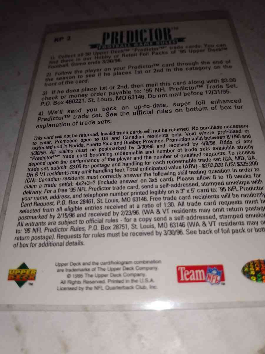 1995 upper deck Steve Young